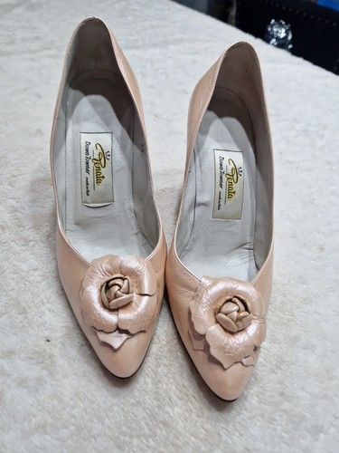 Scarpe beige italiane vintage