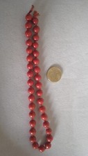 collana perle rosse