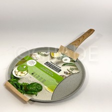 Natural Elements Woodstone antiaderente 11 in crepe padella pentole grigio nuovo