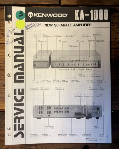 Kenwood 1000 amplificatore - kenwood, ka-1000