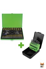 Valigetta 58 pezzi di maschi e filiere rivestite in titanio JBM 50792  SERIE414