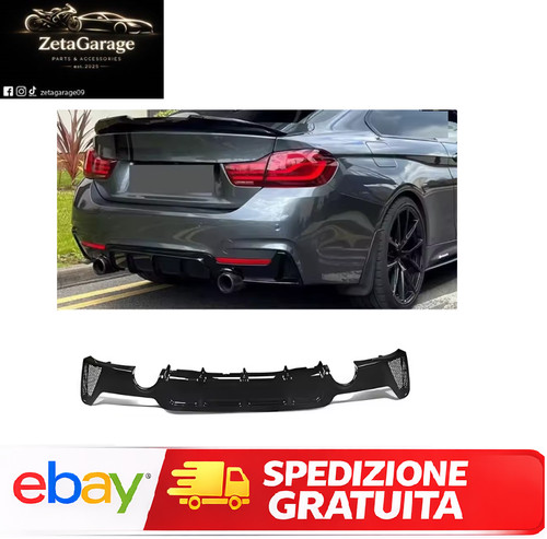 Diffusore posteriore bmw nero - posteriore,