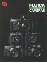 Fuji fotocamere professionali medio formato vintage catalogo illustrato 1984 