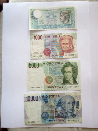 Banconote italiane lire - italiane,