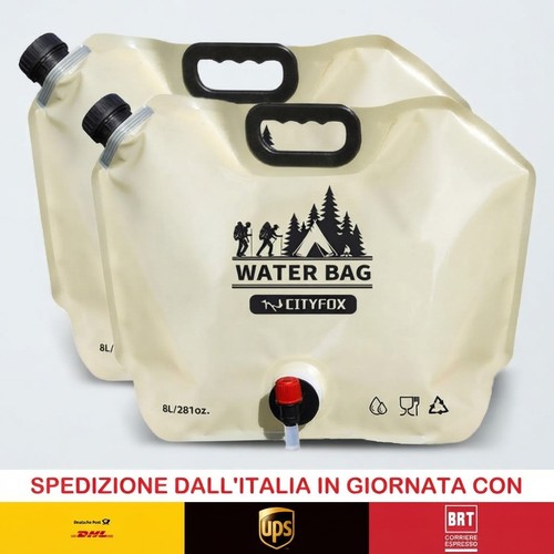 Tanica acqua pieghevole con - ✅tanica,