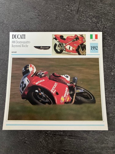 Carte fiche moto collection - carte,
