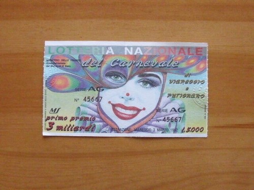 Biglietto lotteria nazionale - biglietto,