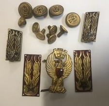 SERIE BOTTONI POLIZIA PUBBLICA SICUREZZA FREGIO  RICAMBI PER UNIFORMI ANNI 60/70