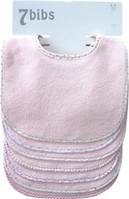 Bavaglini Assorbenti a Doppio Strato, per Bebè, in Cotone (7 Pezzi)