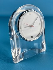 Italora Milano vintage orologio da tavolo base lucite modernariato design 1980