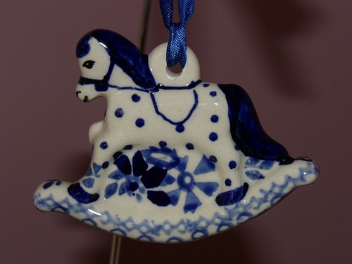 Ornamento cavallo dondolo in - a,