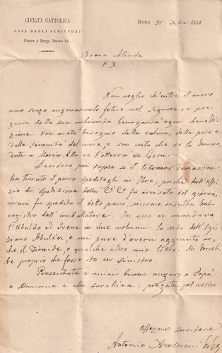 C20610 lettera autografa del - c20610-lettera,