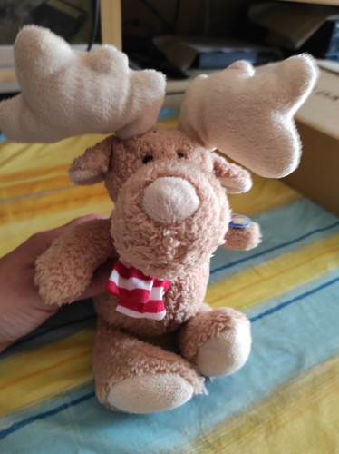 Peluche renna con sciarpa - renna,