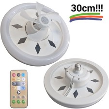 WRMING Ventilatore Lampada da Soffitto 85-265V Girevole 360° 5 Pale DANNEGGIATO