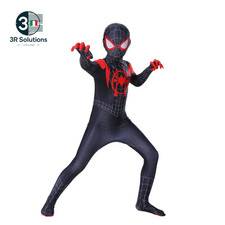 Spiderman Cosplay Costumi Fantasy Tuta per Ragazzi Ragazze Miles Morales Superer