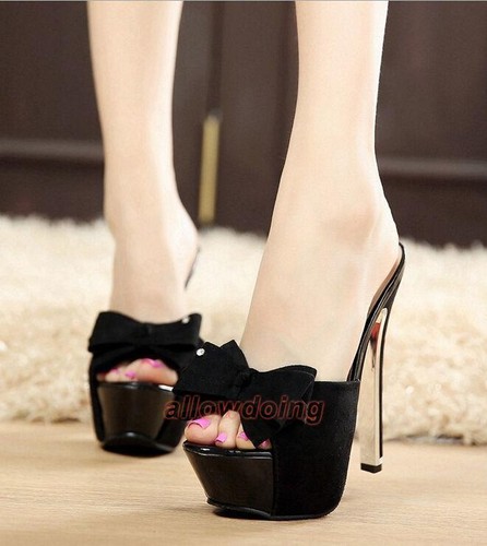 Sandali stiletto plateau punta