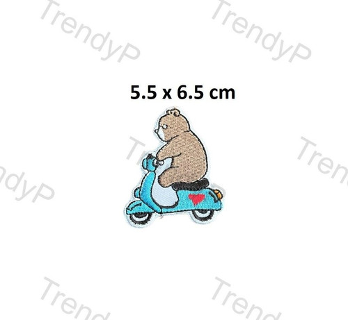 Teddy bear riding vespa - teddy,
