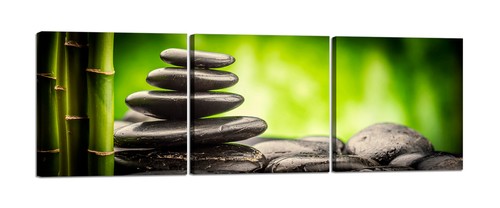 Zen con bambù - , sassi