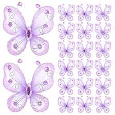 24 farfalle in organza