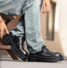 Scarpe derby uomo nere punk