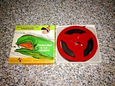 FILM super 8 WALT DISNEY CINECASA pinocchio e la balena COLORI ART.2104 ANNI 70 