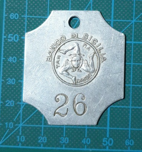 Banco sicilia placchetta - sicilia,