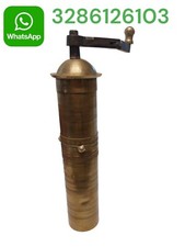 ? Macinino MACINA CAFFE' in ottone da vetrina o dispensa INCISO A MANO H 25 cm