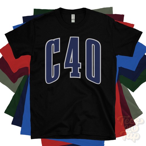 Shirt c40 logo varsity stile - t-shirt,