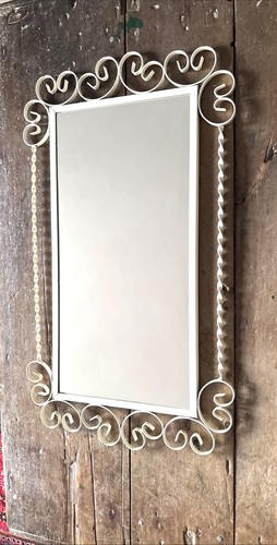 Wrought iron wall - iron, mirror