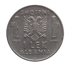 Regno italia 1 lek - d'italia,