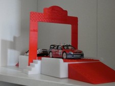 Diorama podio rally 1/32-1/43