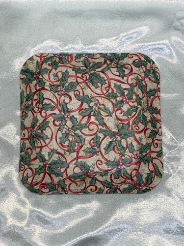 Piatto vetro decoupage - piatto,