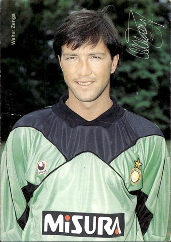 Cartolina walter zenga inter - zenga,