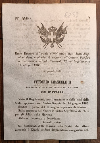 Oceano pacifico 1870 regio - 1870,