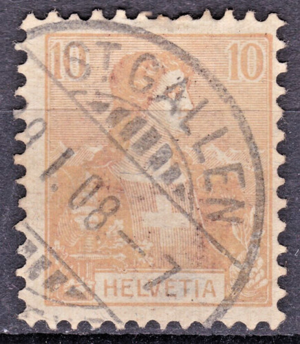 Timbre 1907 suisse - timbre,