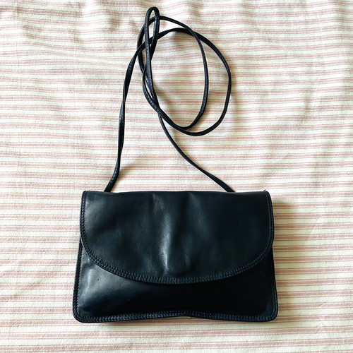 Borsa busta enny pelle navy - pelle,