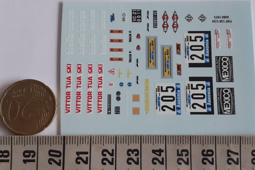Decalcomanie decals fiat - decals,