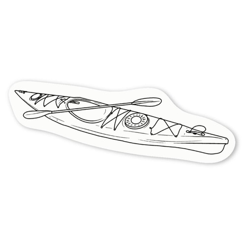 Adesivi decalcomania kayak - decalcomania, 'kayak'