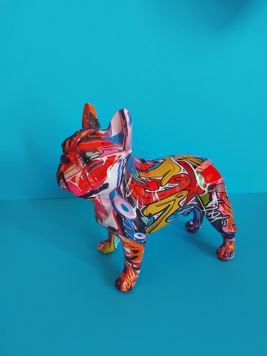 Statua bulldog francese street - bulldog,