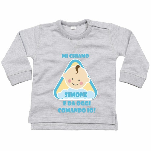 Felpa neonato personalizzata
