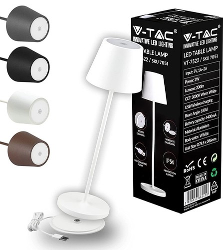 Tac lampada tavolo senza - v-tac,