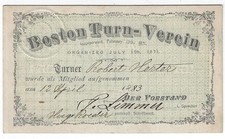 1883 Boston Turnverein Turner