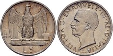 Italia 5 lire 1927 Vittorio