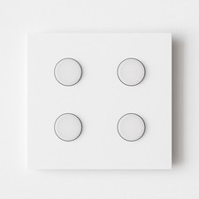 3 plafoniere design moderno da soffitto – bianco opaco – in ottimo stato