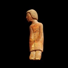 Autentica rara antica statua egizia LEGNO Ushabti funeraria statuina aldilà