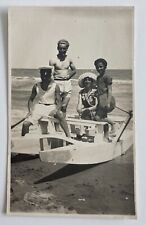 Vecchia Cartolina BAGNANTI SUL