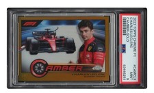 2023 ⛽ PSA-9 Topps Chrome F1 Charles Leclerc Camber rifrattore oro #42/50 