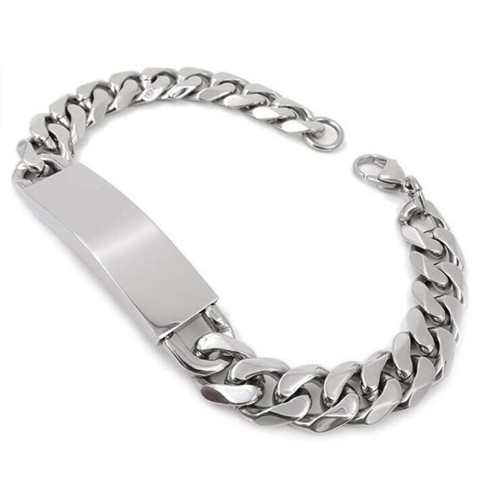 Enorme bracciale acciaio inox - acciaio,