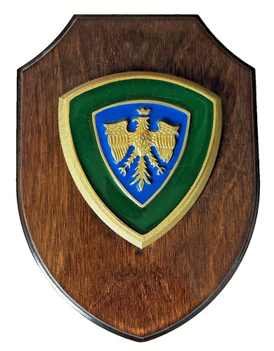 Crest legno metallo smaltato - crest, e