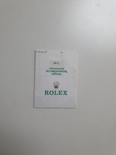 Certificato garanzia rolex - certificato,
